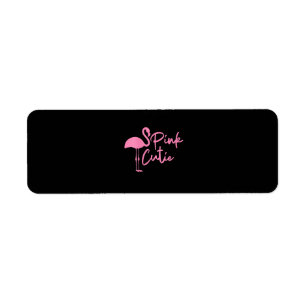 Étiquette Flamant rose rose mignon pour femmes Rose Cute