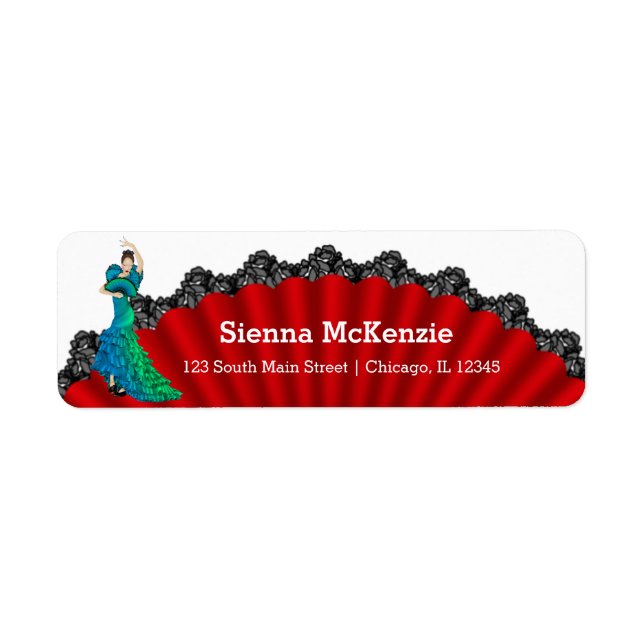 Étiquette Flamenco (Devant)