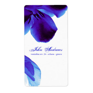 Étiquette fleur