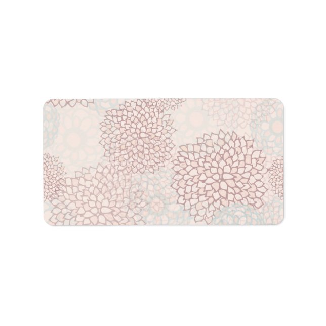 Étiquette Fleur blanche et lavande (Devant)