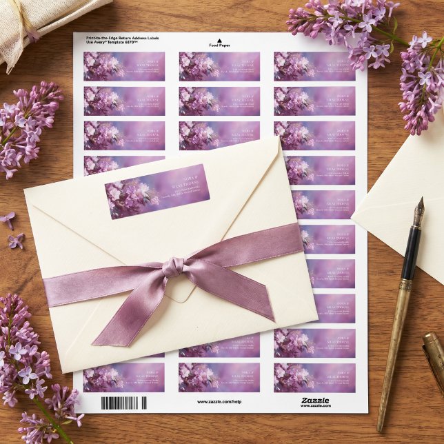 Étiquette Fleur de cerisier rose feuille d'or sarcelle (Créateur téléchargé)