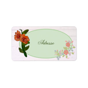 Étiquette Fleur de fantaisie
