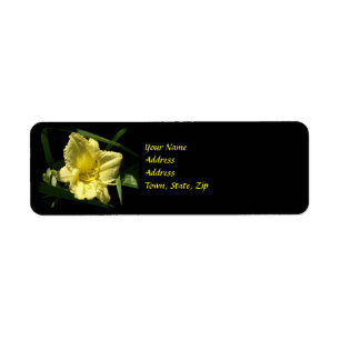 Étiquette Fleur de jour jaune