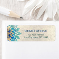 Fleur de lotus bleu turquoise
