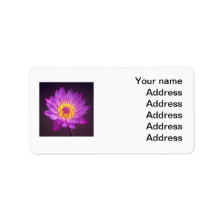 Étiquette Fleur de Lotus pourpre