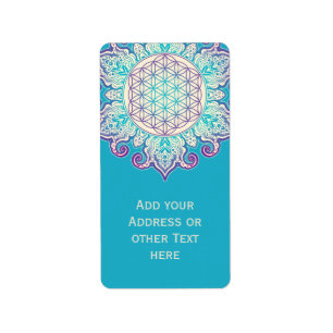 Étiquette Fleur De Vie - Indien Mandala 2