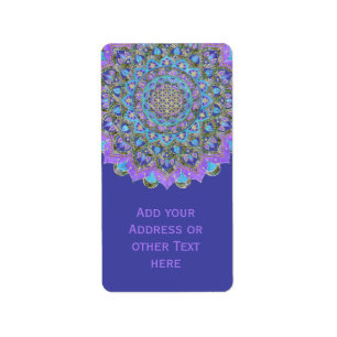 Étiquette Fleur De Vie - Mandala India Style 2