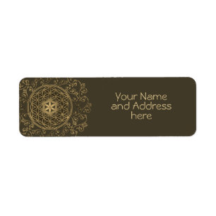 Étiquette Fleur De Vie - Ornements Vintages Mandala 2