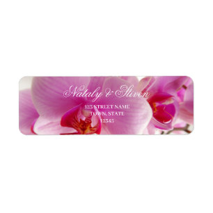 Étiquette Fleur d'orchidée