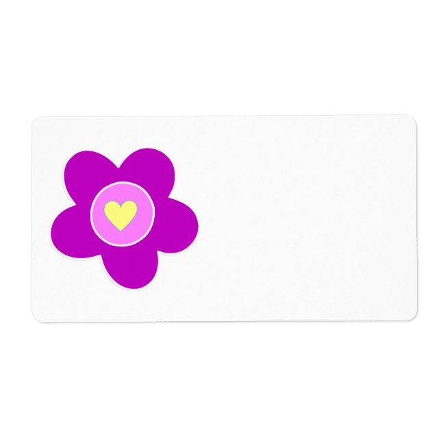 Étiquette Fleur Fun (Devant)