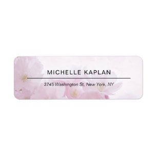 Étiquette Fleur moderne minimaliste Plain Professional Uniqu