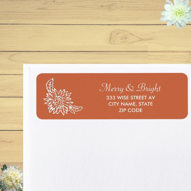 Étiquette Fleur personnalisée sur Arrière - plan couleur en  (Créateur téléchargé)