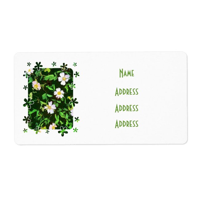 ÉTIQUETTE FLEUR SAUVAGE (Devant)