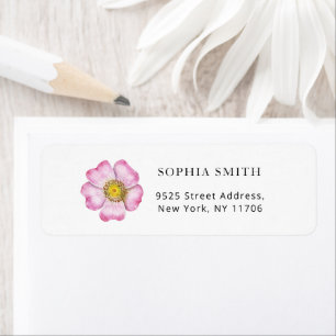 Étiquette Fleur sauvage bébé en baby shower fleuri