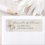 Étiquette Fleur sauvage Boho Rustic Fête des mariées Recette<br><div class="desc">fleur sauvage Boho Rustic Elegant recette de Fête des mariées pour la future mariée</div>
