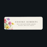 Étiquette Fleur sauvage Rustic Chic Floral Boho Pays Adresse<br><div class="desc">Célébrez votre histoire d'amour avec cet élégant étiquette de adresse mariage floral avec une charmante aquarelle design fleur sauvage et script de calligraphie moderne. Parfait pour un mariage de jardin, une cérémonie en plein air ou une célébration boho rustique, ce design mêle des éléments floral fantaisistes à une élégance intemporelle....</div>