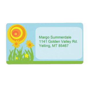 Étiquette Fleur super