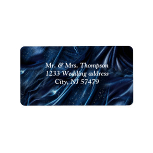 Étiquette Fleurs abstraites blanches et dorées sur Simmery B