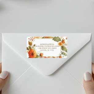 Étiquette Fleurs d'automne bon thanksgiving Affaires personn