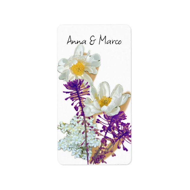 Étiquette Fleurs de forêt (Devant)