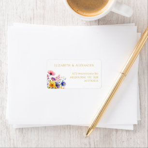 Étiquette Fleurs sauvages Mariages Boho