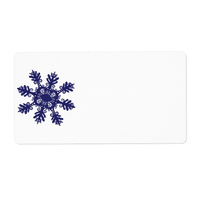Étiquette Flocon de neige II (Devant)