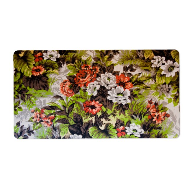 Étiquette Floral (Devant)