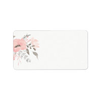 Floral de géranium rose | Adresse vide