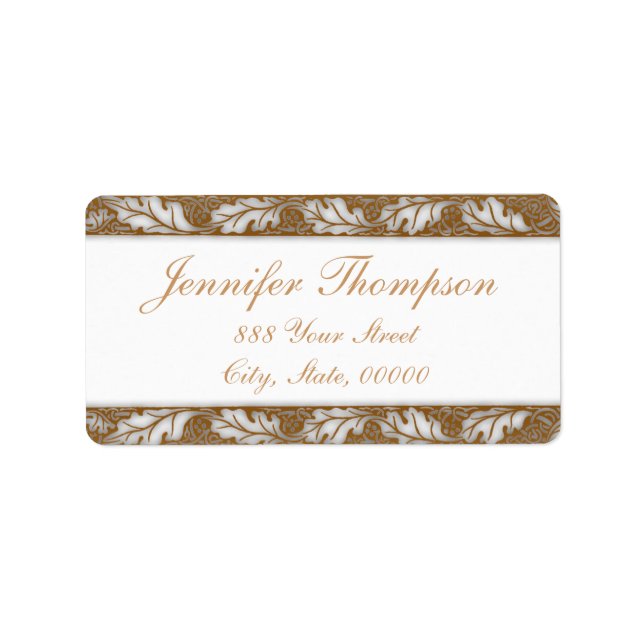 Étiquette Floral Designs par William Morris - Address Labels (Devant)