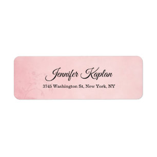 Étiquette Floral féminin classique minimaliste professionnel