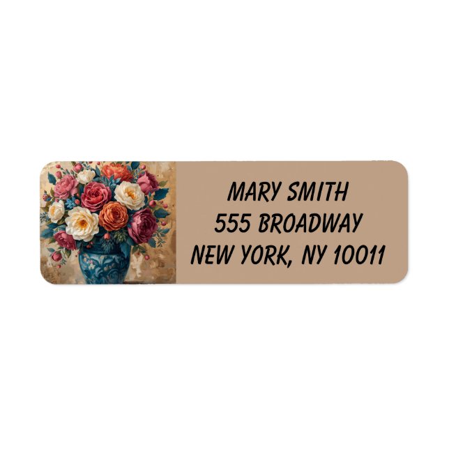 Étiquette Floral Galore - Return Address Labels (Devant)