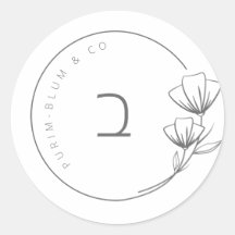 Étiquette floral personnalisé