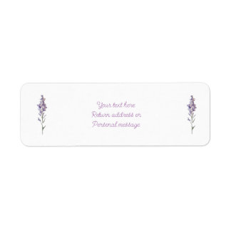 Étiquette Floral violet délicat