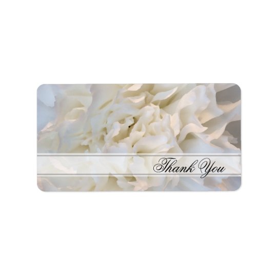 Étiquette florale de faveur de Merci de mariage