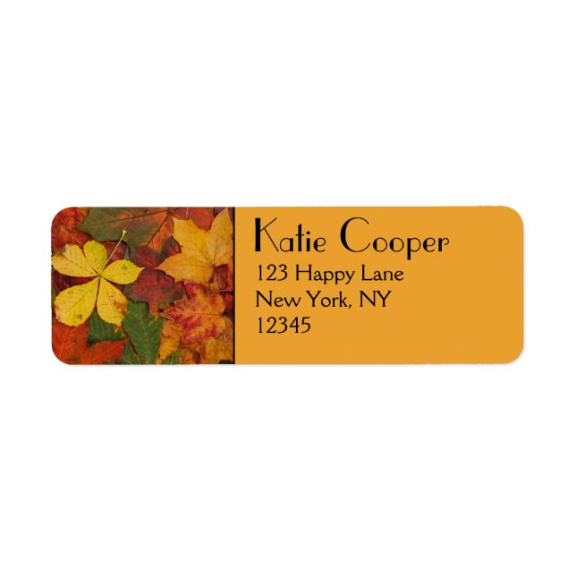 Étiquette Folithe d'automne (Devant)