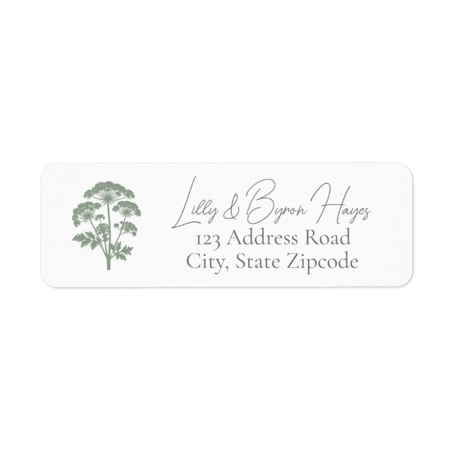 Étiquette FONDNESS | Return Address Label (Devant)