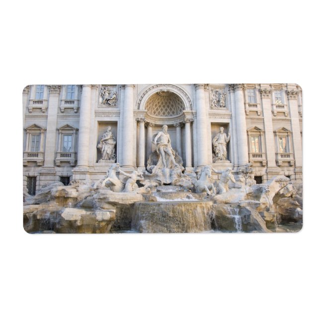 Étiquette Fontaine de Trevi (Devant)