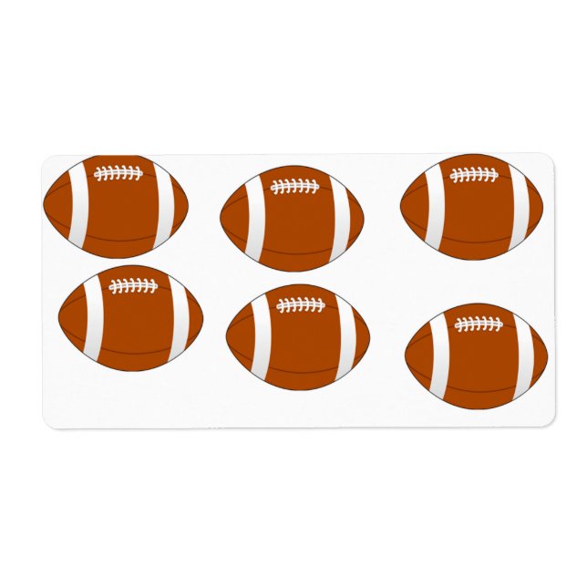 Étiquette football américain (Devant)