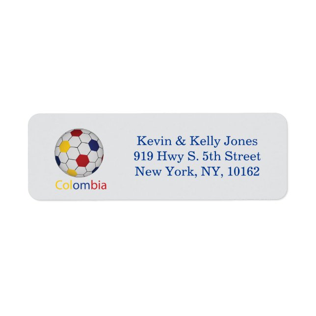 Étiquette Football Colombien (Devant)
