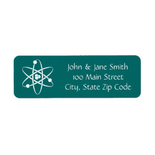 Étiquette Forces factices dans le Teal Return Address Label