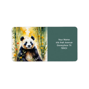 Étiquette Forêt de Panda, un Imaginaire triste