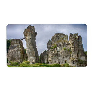 Étiquette Forêt Teutoburg Externsteine Allemagne