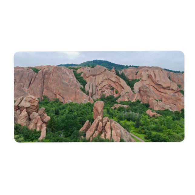 Étiquette Formations de vallée et de roches à Roxborough (Devant)