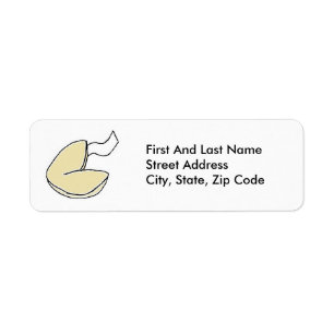 Étiquette Fortune Cookie Lucky Chinese Food Cartoon