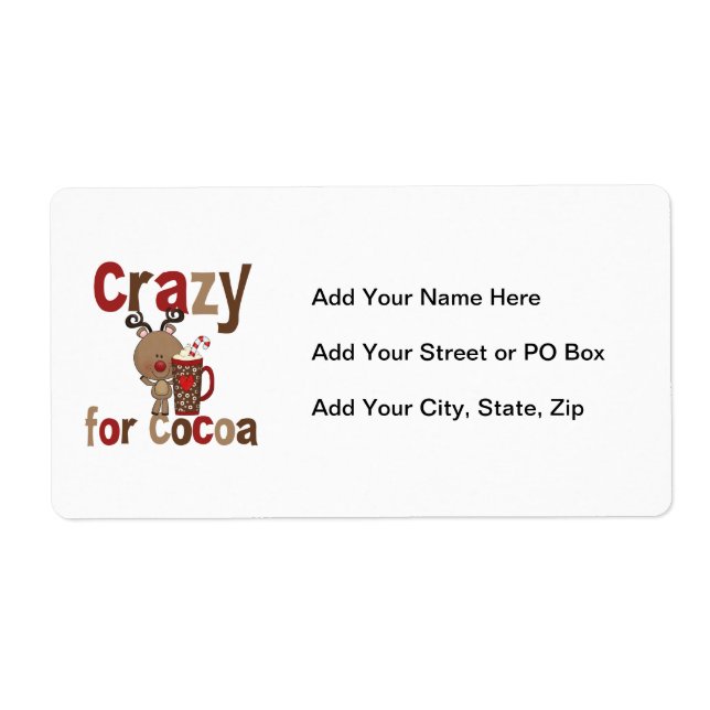Étiquette Fou pour le cacao (Devant)