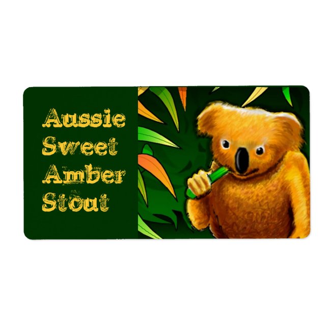 Étiquette Fournitures de brasserie Personnaliser des Étiquet (Devant)