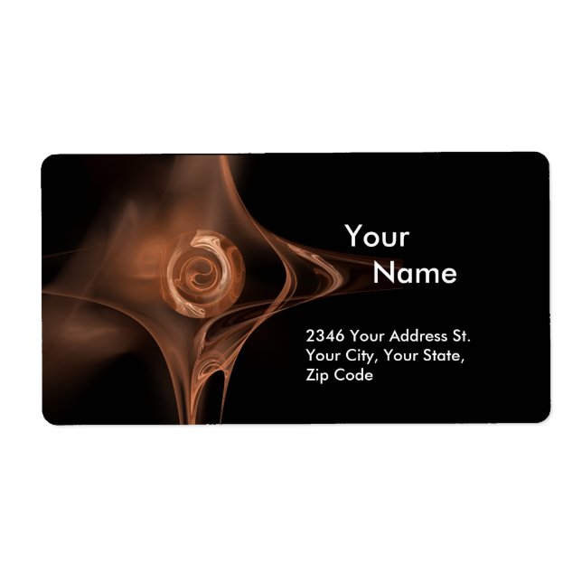 Étiquette FRACTAL ROSE 1 Brown Black (Devant)