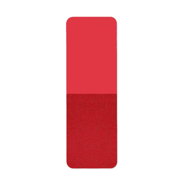 Étiquette Fractionnement de texture rouge Conception personn (Devant)
