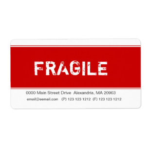 Étiquette Fragile