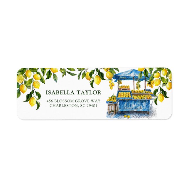 Étiquette Fraîchement sortie du marché Citron Citron Cérémon (Devant)